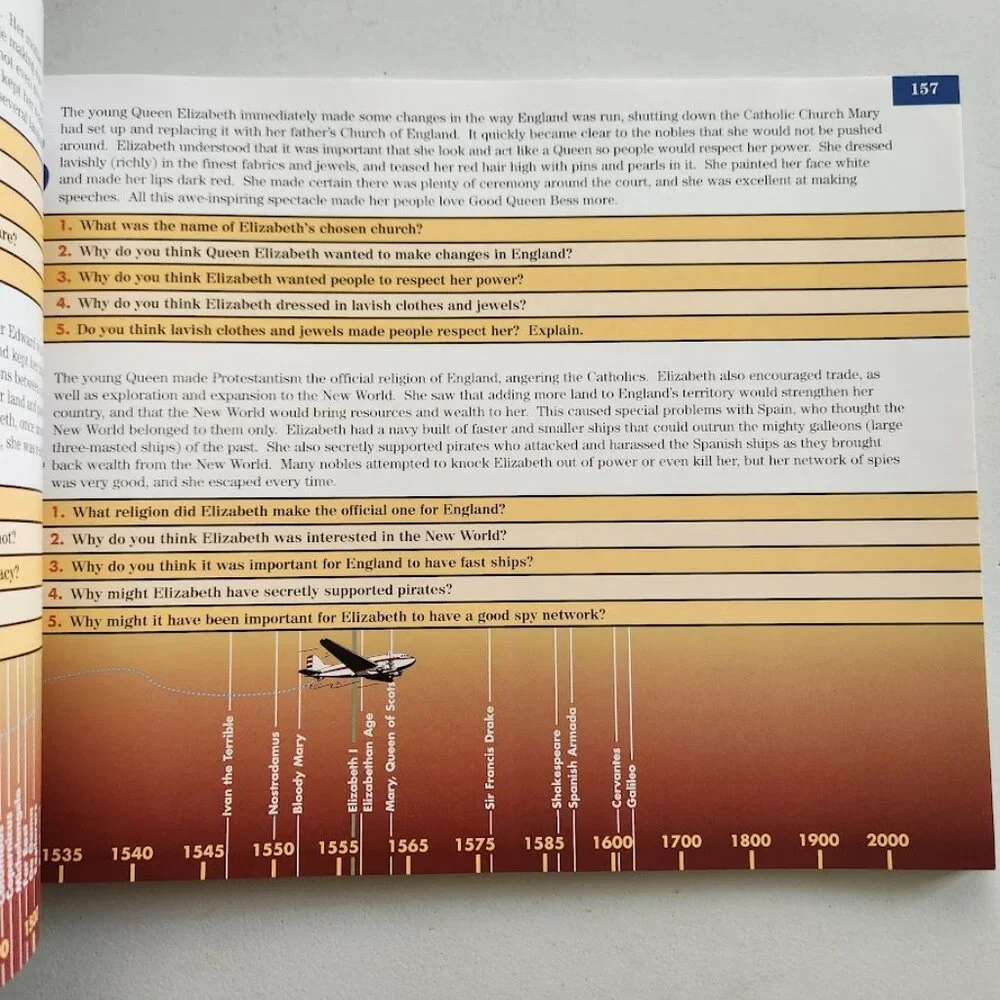 See Time Fly Visualizing and Verbalizing History Stories Book Volume 2 1454 to 1